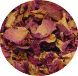 dried rose petals