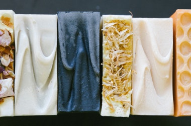 variety of cold process soaps