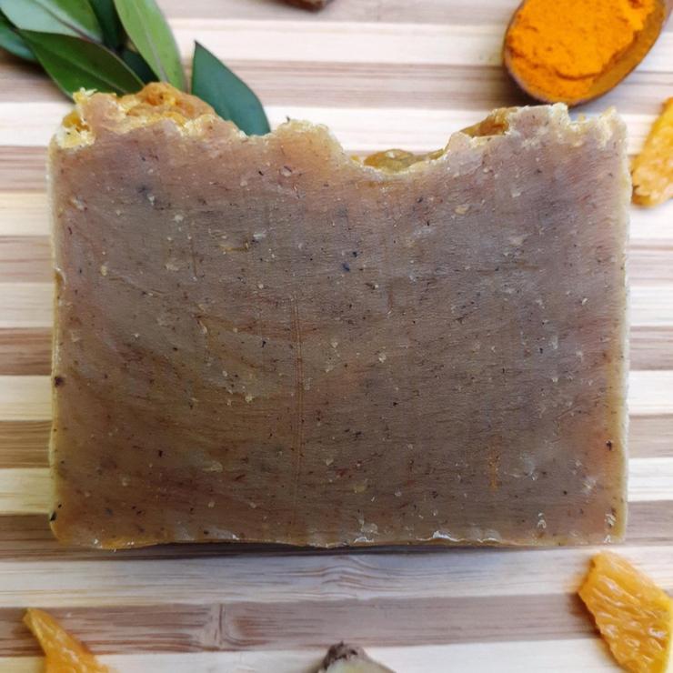 ginger orange soap with turmeric