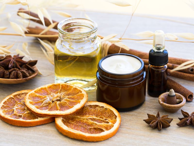 Clean skincare products representing one of the 7 pillars of holistic skincare, displayed with natural ingredients.