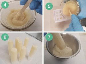 how to make Marrakesh mint lip scrub steps 4-7