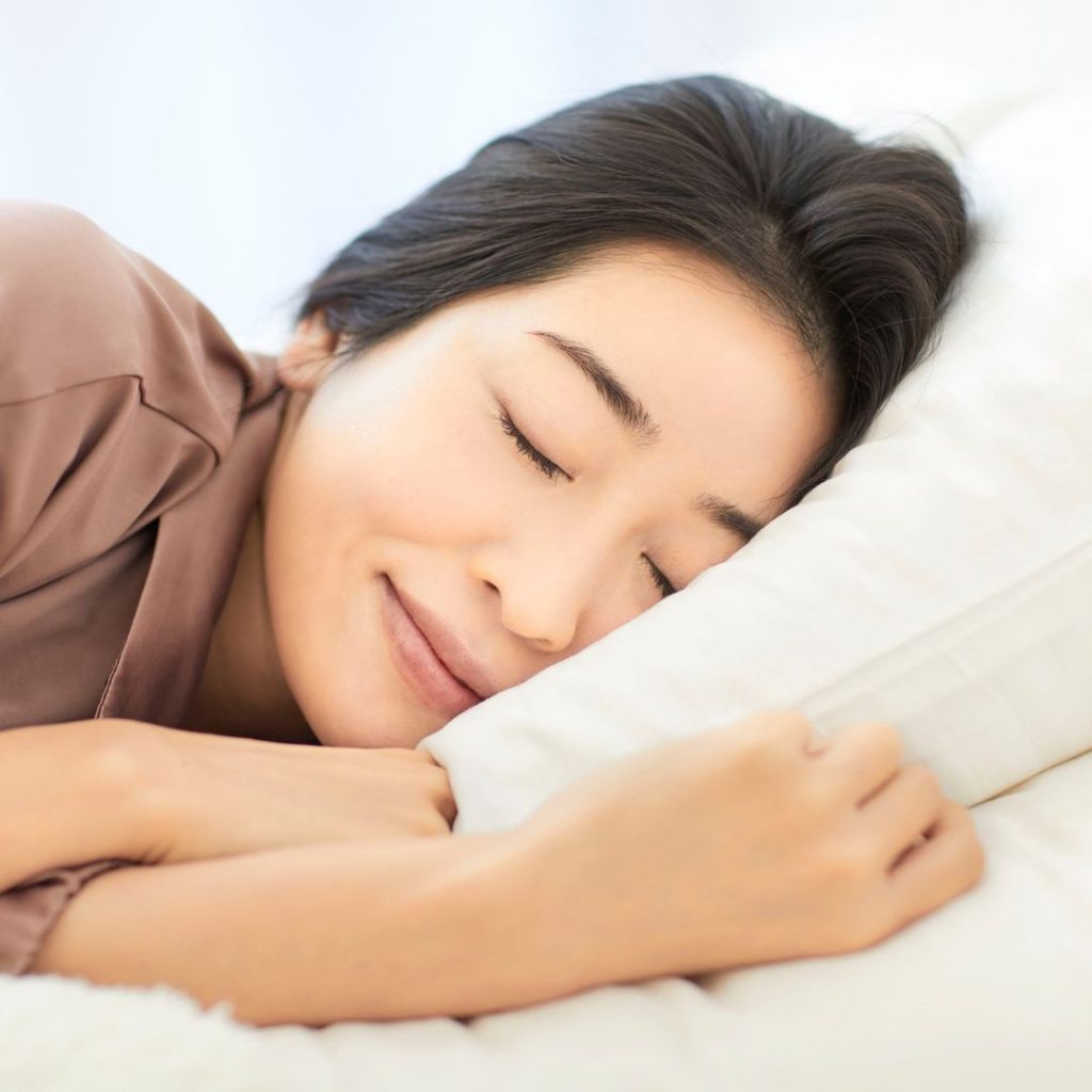 woman sleeping peacefully